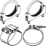 Truck Exhaust Clamps Truck Exhaust Clamps